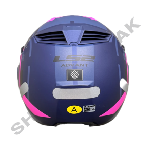 کلاه کاسکت موتورسیکلت فول متحرک LS2 مدل ADVANT 906 MATT BLUE FLUO PINK کد 02