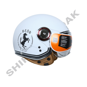 کلاه کاسکت موتورسیکلت بیون B-110 مدل POLO رنگ سفید کد01