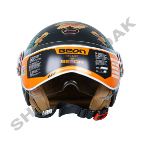 کلاه کاسکت موتورسیکلت بیون مدل B-110 طرح گل کد 01