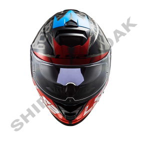 کلاه کاسکت موتورسیکلت فک ثابت LS2 مدل STORM 800-38 GLOSSY کد 02