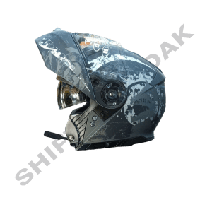کلاه کاسکت موتورسیکلت بلوتوث دار راپیدو فک متحرک 950 BLK-Z BON