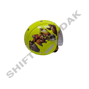 کلاه کاسکت بچگانه وسپایی بیون رنگ زرد Brown bear
