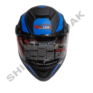 کلاه کاسکت فک متحرک ردلاین 937 مشکی آبی Blue-Line