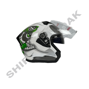 کلاه کاسکت بدون فک عینکدار DA1 | مدل 407 Wolf