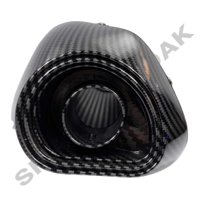 اگزوز قهرمانی موتور سیکلت AKRAPOVIC طرح کربن تک لول