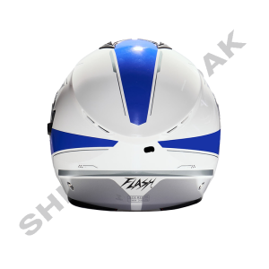 کلاه کاسکت موتورسیکلت بدون فک فلش مدل 852 glossy white-blue